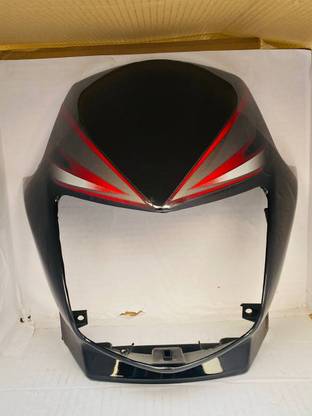 SHREE CB SHINE BLACK RED Bike Headlight Visor