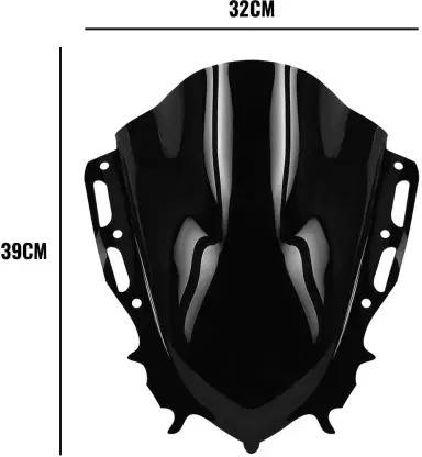 MYXB Traders MYXB V4 Visor red edi Bike Windshield
