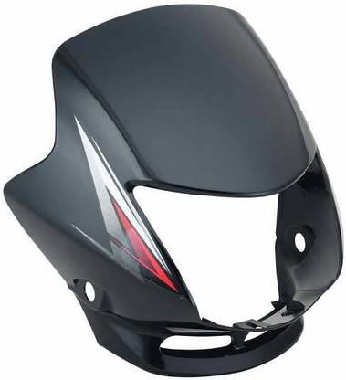 Septra CB Shine T-4 Old Model Black Red STK Bike Headlight Visor