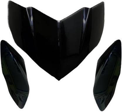 ARPIT ENTREPRISE Front headlight visor for pulsar 135-sport black Bike Headlight Visor