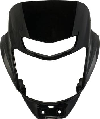 SHREE Bajaj Platina ES Black Grey Bike Headlight Visor