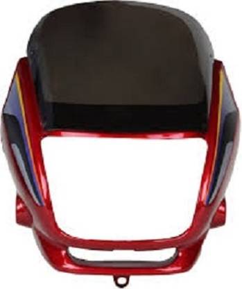 tawarentreprise Front Visor Glass For Super Splendor Old Model (Red) Bike Headlight Visor