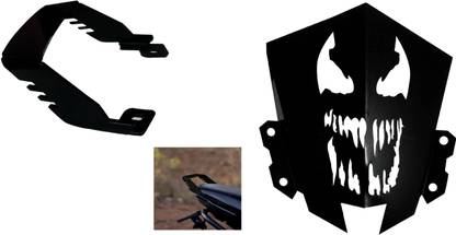 acube mart mt15 short visor monster with Grab Rail For Yamaha MT 15 fit Both V1 & V2 black Bike Headlight Visor