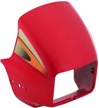 Sai Splendor Plus New Model Candy Blazing Red Bike Headlight Visor