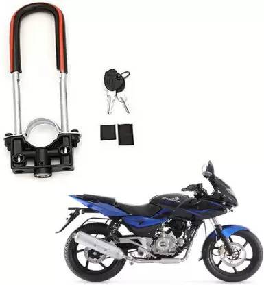 DAZZRIDE Bike Front U-Type Anti Theft Wheel Lock For Bajaj Pulsar 220 DTS -i Wheel Lock