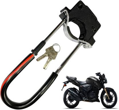 Dhe Best Bike Front Shocker Lock Wheel Lock For TVS Apache RTR 200 4V Bike Front Shocker Lock Wheel Lock For TVS Apache RTR 200 4V Wheel Lock