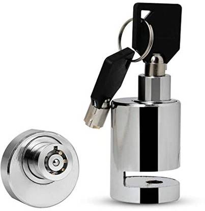 ASESOMECREATION Heavy Stainless Steel Disc Break Security Lock Disc Lock AC 3 (Silver) Disc Lock