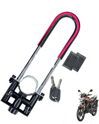 Generox Security Lock for Hunk Heavy Duty Red and Black Hunk U Lock