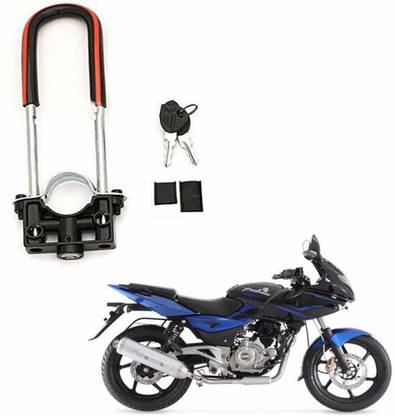 AS TRADERS U-Type Bike Anti Theft Front Shocker Lock Wheel Lock for Pulsar 220 DTS -i Wheel Lock
