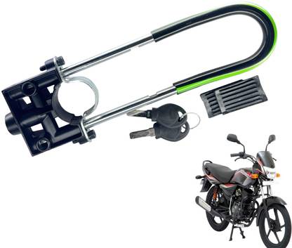 Generox Security Lock for Platina 125 Green and Black Platina 125 U Lock