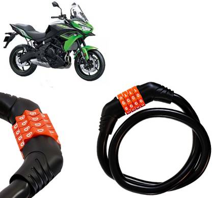 AUTO PEARL Multipurpose 4 Digit Security Anti-Theft Lock (Orange) for Versys 650 Multipurpose 4 Digit Security Anti-Theft Lock (Orange) for Versys 650 Combination Lock