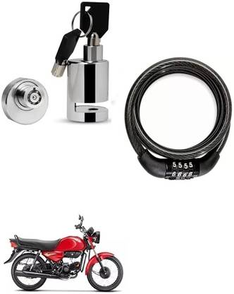 AS TRADERS Heavy Duty Disc Brake Lock with Heavy Number Lock for Hero CD Dawn Disc Lock, Cable Lock