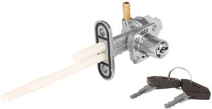 MILACHIN Metal Finish Petrol T Lock for Bajaj Pulsar and Discover 125cc to 150cc (silver) Key Switch Lock