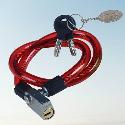 Foora CL-01-RED Cable Lock Zinc (Red) Cable Lock