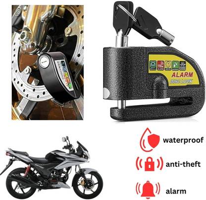 ENEMYT DISK ALARM LOCK Motorcycle Alarm Lock Anti-Theft Alarm Wheel Disc Brake For CBF Stunner Disc Lock
