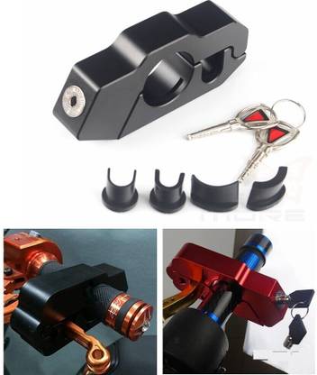 SMOXY Motorbike Lock Grip Motorcycle Handle Bar Lock Brake Lever Hand Grips Lock Motorcycle Scooter Handlebar Lock Quick Release Lock, Folding Locks