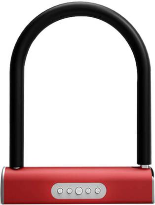 ALLEXTREME Bluetooth Anti Theft U Lock with Combination Password & App Unlock for Bike ANS-U1L Bluetooth Anti Theft U Lock with Combination Password & App Unlock for Car, Motorcycle, Bicycle & Home Wheel Lock