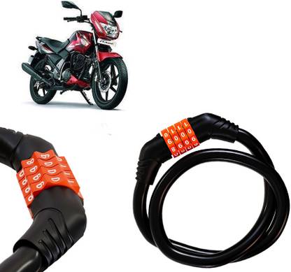 AUTO PEARL Multipurpose 4 Digit Security Anti-Theft Lock for Flame 125 4 Digits Number Lock for Bikes, Cycle, Helmet, Luggage Lock_288 Combination Lock