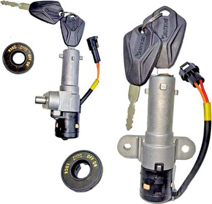 deutsche Ignition Cum Steering Lock Compatible With TVS Ntorq 125 (2018 Model) DEUS-0444N Key Switch Lock
