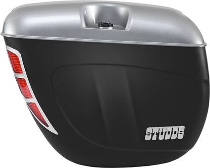 STUDDS Luggage Box Silver Polypropylene Motorbike Saddlebag