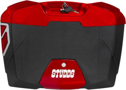 STUDDS Luggage Box Red Polypropylene Motorbike Saddlebag