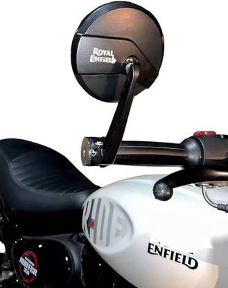 RoyalIRONZone Manual Rear View Mirror For Bullet Enfield (Left, Right) Bike Mirror Adapter