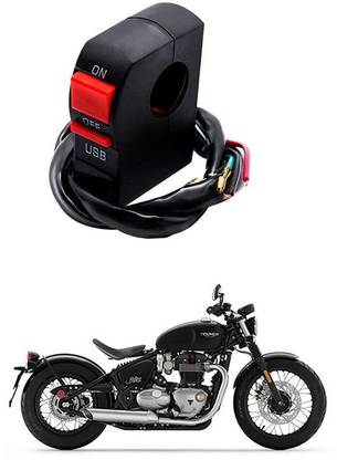 Enfield Works Bike Handle Bar Universal Switch With USB EW-783 2 A Bike Mobile Charger