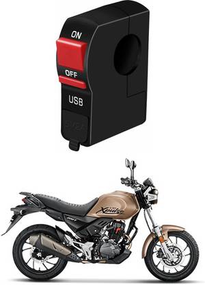 Enfield Works Bike Handle Bar Universal Switch With USB EW-186 2 A Bike Mobile Charger