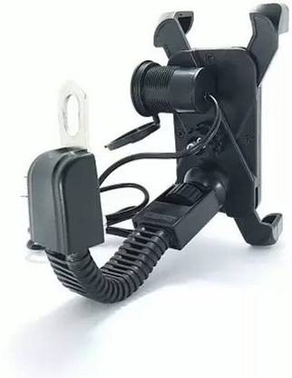 Daizicreation Mobile Holder with USB Charger 360 Rotation Bike Mobile Charger Fast Charging 5 A Bike Mobile Charger