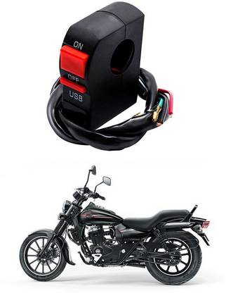 Enfield Works Bike Handle Bar Universal Switch With USB EW-802 2 A Bike Mobile Charger