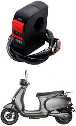 Enfield Works Bike Handle Bar Universal Switch With USB EW-785 2 A Bike Mobile Charger
