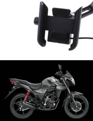 आबिक्स Bike Mobile Fast Charger with Holder compatible for CB Shine SP बाइक मोबाइल चार्जर