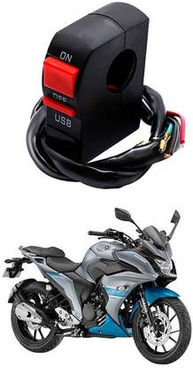 Purpleheart Bike Handle Bar Universal Switch With USB PP-392 2 A Bike Mobile Charger