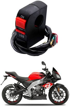 Enfield Works Bike Handle Bar Universal Switch With USB EW-856 2 A Bike Mobile Charger