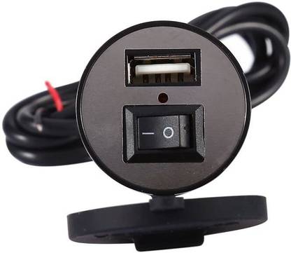 Favoto Motorcycle Charger for Phone,2.1A USB Charger with ON/Off Switch 5 A Bike Mobile Charger