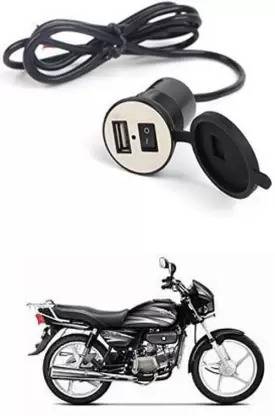 Autofasters Socket Power Outlet 5V 2 A for Splendor Plus 12 A Bike Mobile Charger 100 A Bike Mobile Charger
