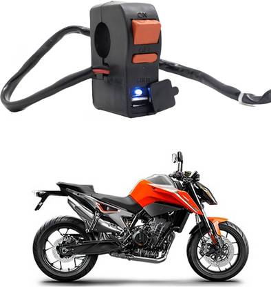 Genipap Bike Handle Bar Universal Switch With USB G-247 2 A Bike Mobile Charger