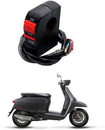 Enfield Works Bike Handle Bar Universal Switch With USB EW-597 2 A Bike Mobile Charger
