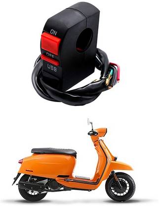 Enfield Works Bike Handle Bar Universal Switch With USB EW-318 2 A Bike Mobile Charger