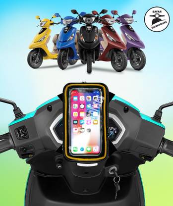 Safar Enterprises Universal Water Resisant Mobile Holder / Pouch-Bag for All Scooter Scooty Bike Bike Mobile Holder