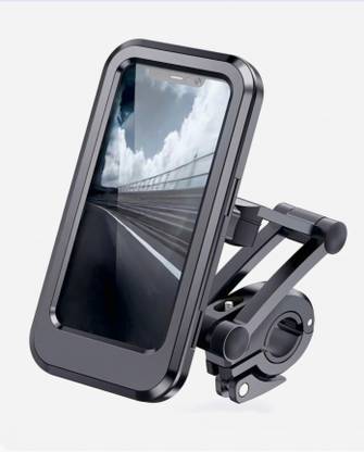 Shubham Technoplast Waterproof Bike Handle Mount Mobile Holder with 360° Rotation Bike Mobile Holder