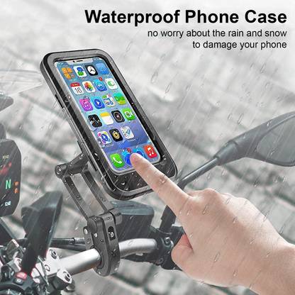 WAKTORO Waterproof Mobile Holder for Bike |Adjustable Phone Mount with Touchscreen Bike Mobile Holder