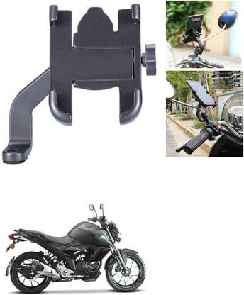 Ultra Wise Mirror Fitting Metal Mobile Holder For Yamaha FZ S V3.0 FI Bike Mobile Holder