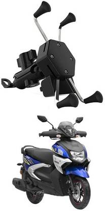 MATIES Bike Mobile X-Grip Holder With Charger For Yamaha-Ray-ZR-125 Bike Mobile Holder