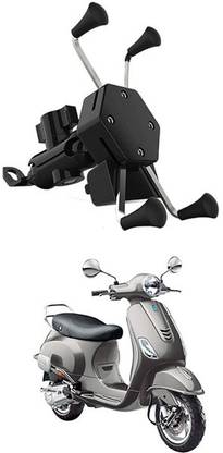 AYW Bike Mobile X-Grip Holder With Charger For Vespa-VXL-125 Bike Mobile Holder
