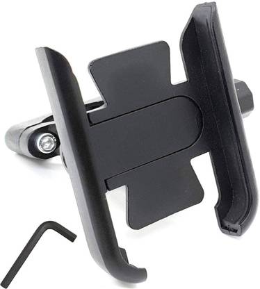 NSV Universal CNC, Bike, Scotty, Cycle Handlebar Mount Holder Stand for 3.5-6.2 Inch Mobile, GPS, Action Camera, Anti-Slip Fixed Bracket Shockproof Bike Mobile Holder