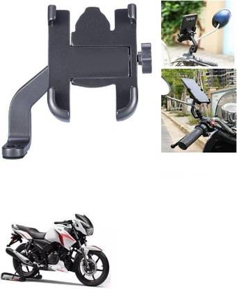 Hench Mirror Fitting Metal Mobile Holder For TVS Apache Bike Mobile Holder