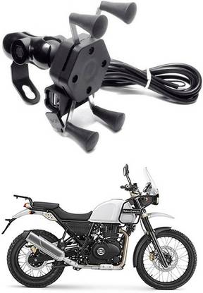 Enfield Works X-Grip Mobile Holder With USB Charger For Bike EW-3102 Bike Mobile Holder