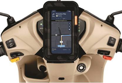 TANTRA Mobile Holder for Scooty Scooter Phone Pouch for Activa Jupiter Pleasure Ntorq Access Ather Ola S1 (Latest and Premium) (7 Inches) Bike Mobile Holder