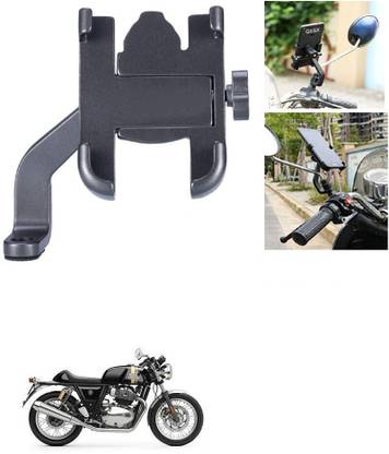 Ultra Wise Mirror Fitting Metal Mobile Holder For Royal Enfield Continental GT 650 Bike Mobile Holder